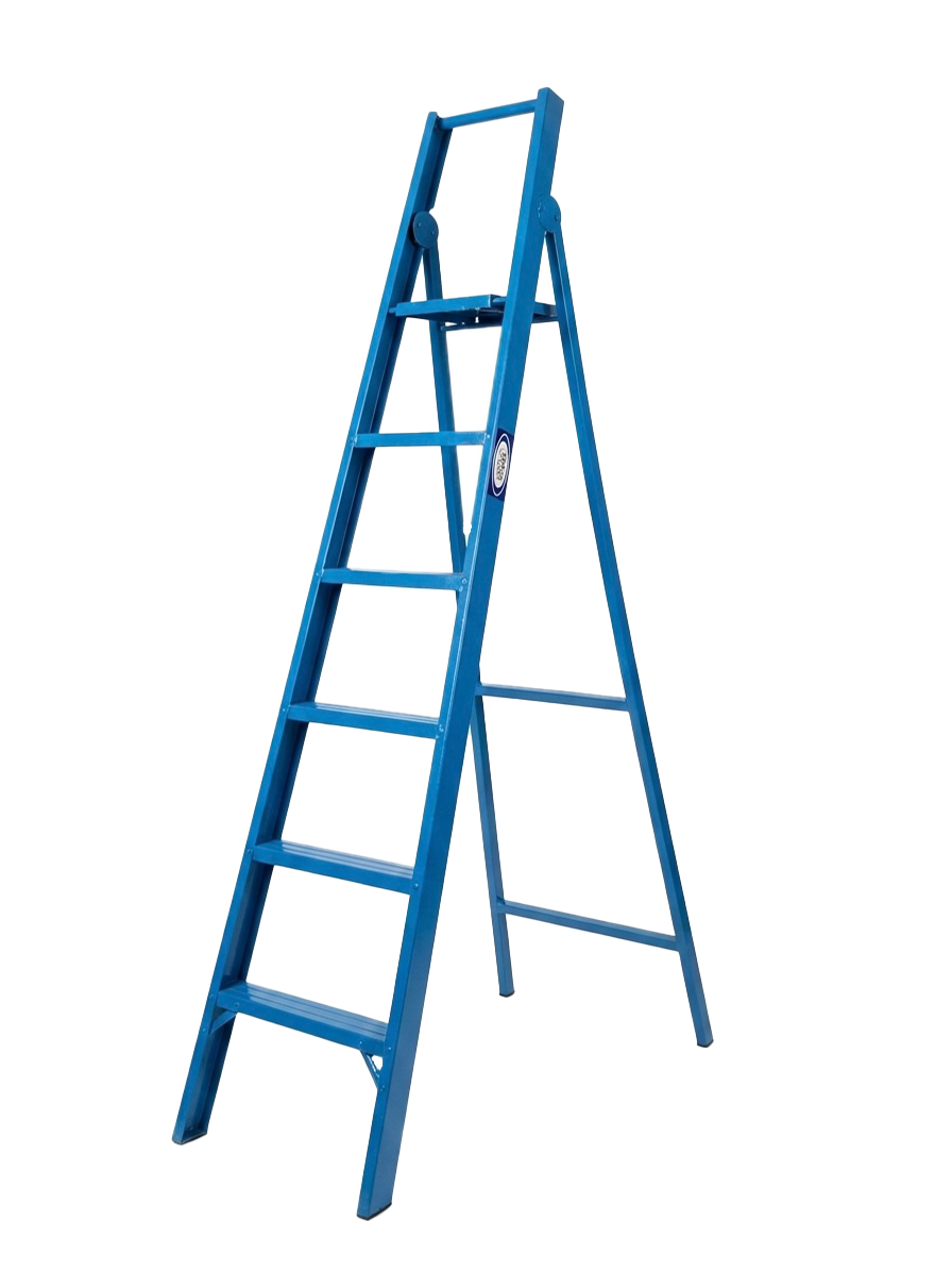 Iron A-Frame Ladder – Heavy Duty Pipe
