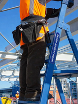 Iron A-Frame Ladder – Heavy Duty Pipe